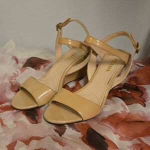 Prada Women's Beige Wedge Sandals